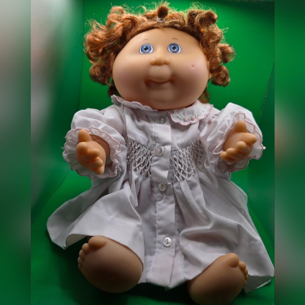 Doll with White Dress Cabbage Patch